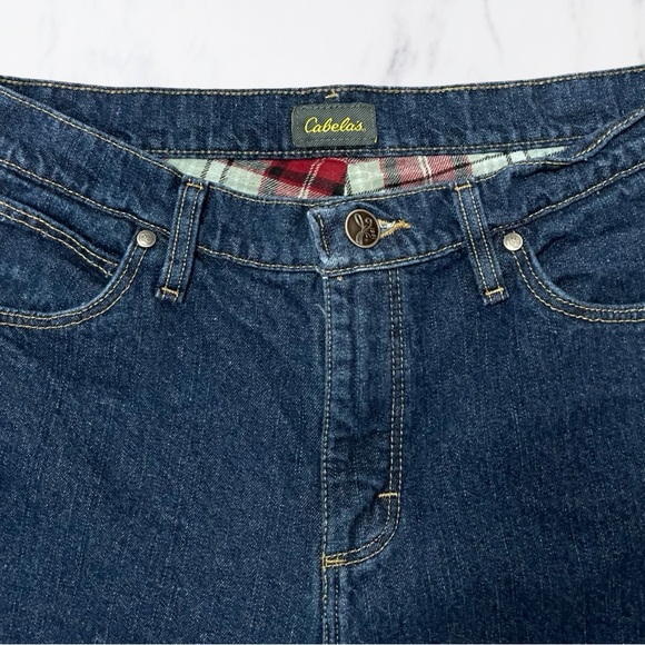Cabelas Women’s Jeans Flannel Lined Jeans GUC - Picture 6 of 9